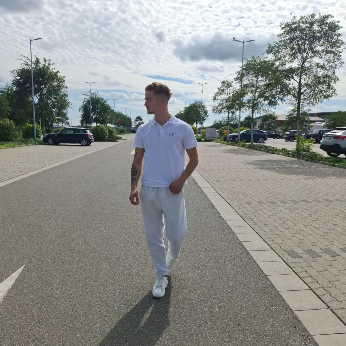 Poloshirt Weiß