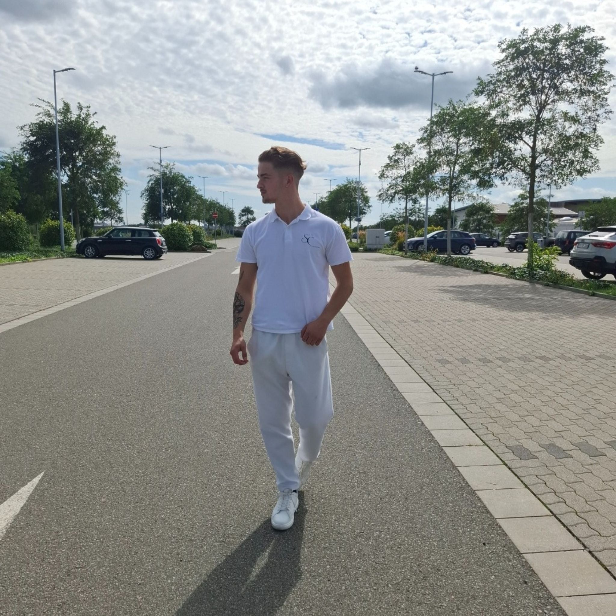 Poloshirt Weiß